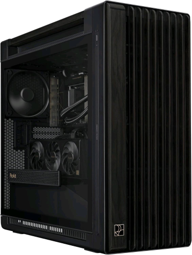 ASUS PROART PA602 WOOD TG PWM BLACK CASE GAMING E-ATX IN VETRO TEMPERATO SUPPORTO PER DISSIPATORE DA 420mm VENTOLE DA 140mm E 200mm RILEVATORE DI POLVERE IR PRESA D’ARIA LATERALE NERO